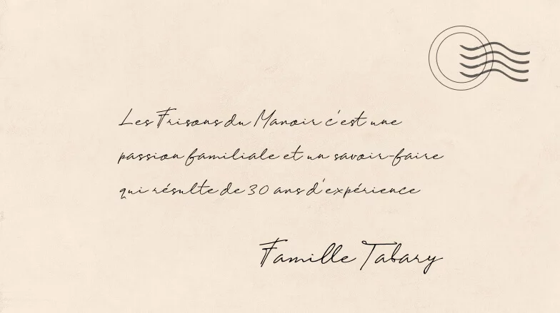 carte postale Les frisons du manoir